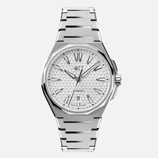 Christopher Ward - The Twelve - White - Steel Bracelet - 38mm