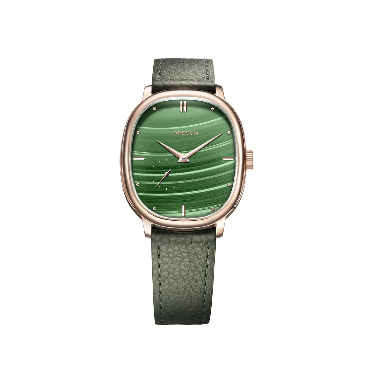 Loresum - LS06 - Malachite - Rose-gold plated