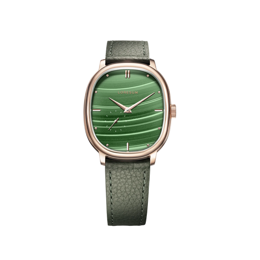 Loresum - LS06 - Malachite - Rose-gold plated