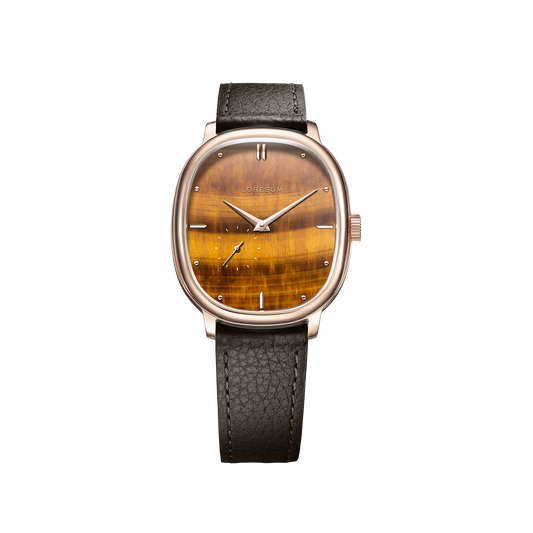 Loresum - LS06 - Tiger's eye - Rose-gold plated